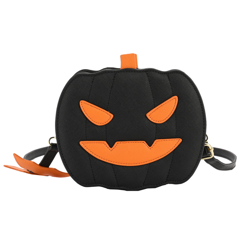Halloween Funny Pumpkin 2023 Ny One Shoulder Damväska Mode Kontrastfärg Personlig Kreativitet Trendig_voghion.com
