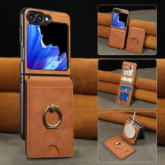 D5はサムスン折りたたみ式ケースZ Filp5に適しています。磁気ワイヤレス充電携帯電話ケース、MagSafe磁気リングホルダー、カードホルダー。