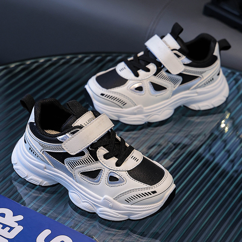 흑백 가죽 표면