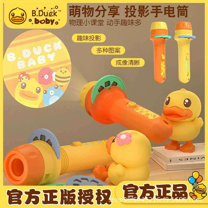 B.Duck, flashlight, toy, projector for sleep, early education