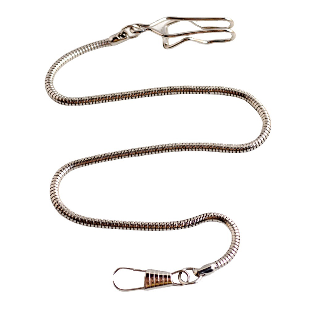 Venta caliente Caballero Reloj de bolsillo de 39 mm de longitud Cadena de serpiente Material de cobre Reloj de bolsillo Cadena colgante No se daña fácilmente Accesorios de reloj_voghion.com