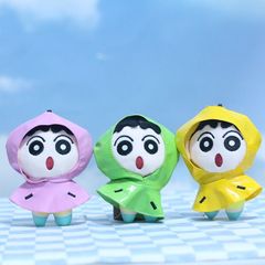 かわいいレインコートのクレヨンしんちゃんのペンダントのアイデアのぬいぐるみのぬいぐるみ