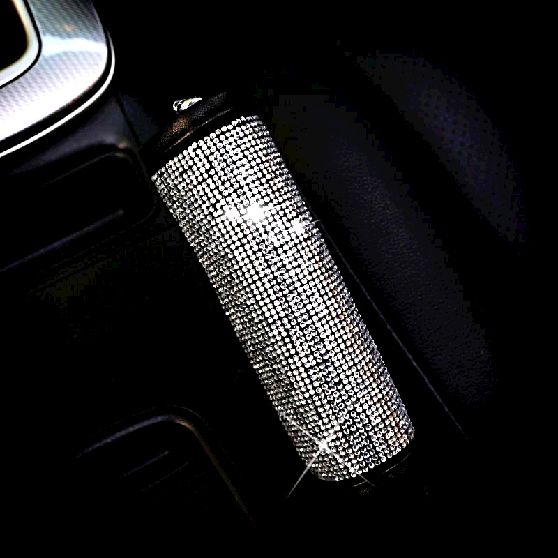 Car Diamond-encrusted Handbrake Protective Cover High-end Rhinestone Car Interior Full Diamond Modified Decorative Supplies For Women