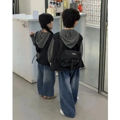 男童春秋时尚炸街百搭条纹套装2025新款中小童韩版简约马甲三件套