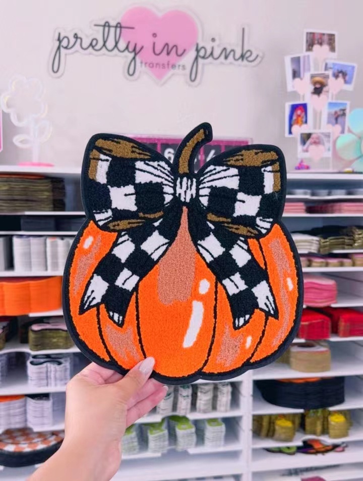 Clothing Sticker Patches Classification 1 Piece Cute Letter Bow Knot Towel Embroidery Clothing Sticker Patches