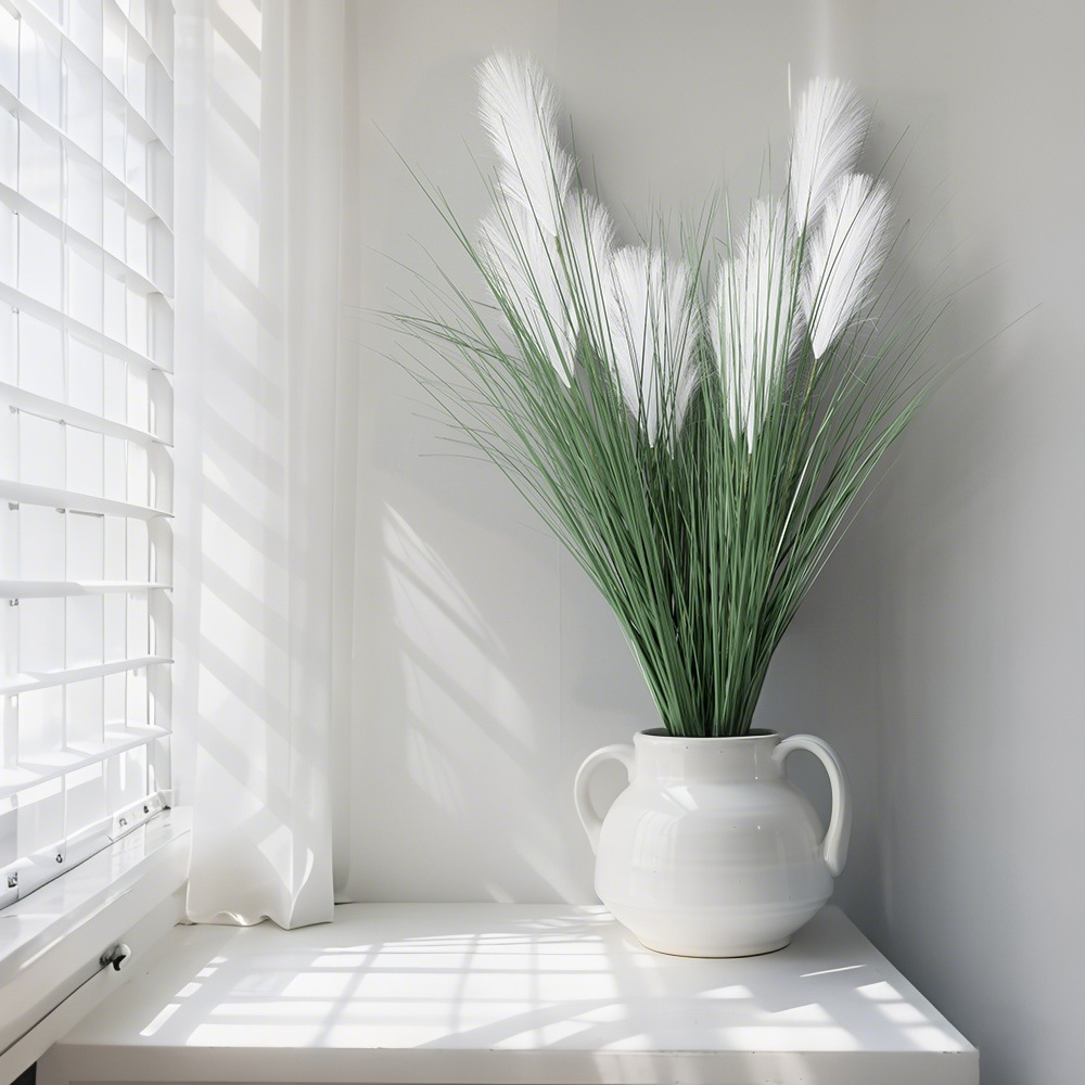 Simulación de caña hierba cola de perro hierba flores falsas plantas en el hogar sala de estar club ventanas del centro comercial decoración de plantación verde