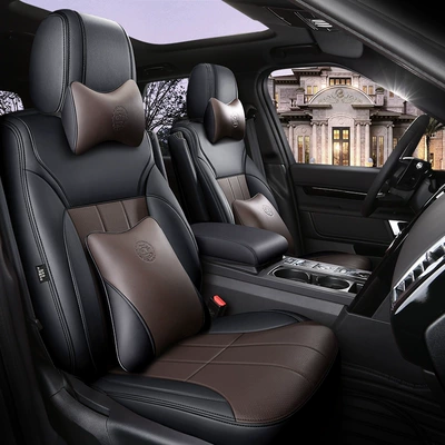 Modelə uyğun (Original) oturacaq örtükləri — cover 5/7 seats can be ordered - black-curry-deluxe-edition-5-seats-half-pack-of-ordinary-leather
