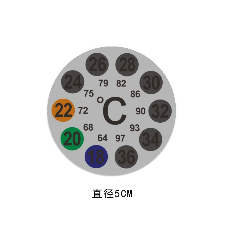 Aquarium, waterproof adhesive thermometer