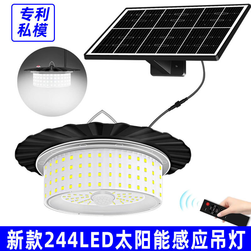 Cross-Border New Solar Chandelier Courtyard Garden Ceiling Pavilion Terrace Led Light Courtyard Sensor Light Amazon