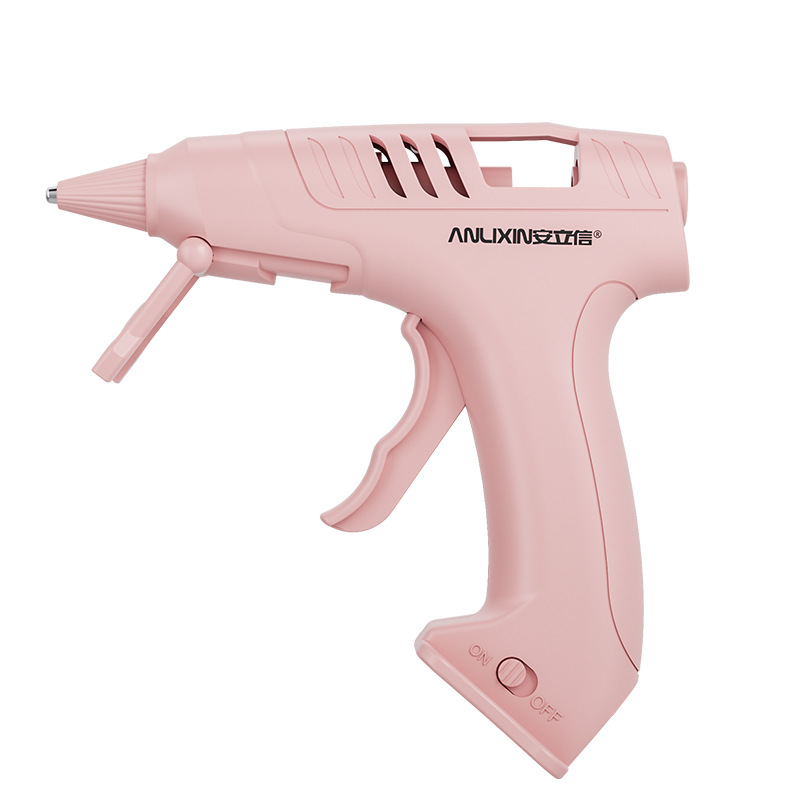 Pistola de pegamento hecha a mano de bricolaje para niños y estudiantes, alta duración de la batería, nueva pistola de pegamento termofusible inalámbrica recargable USB transfronteriza