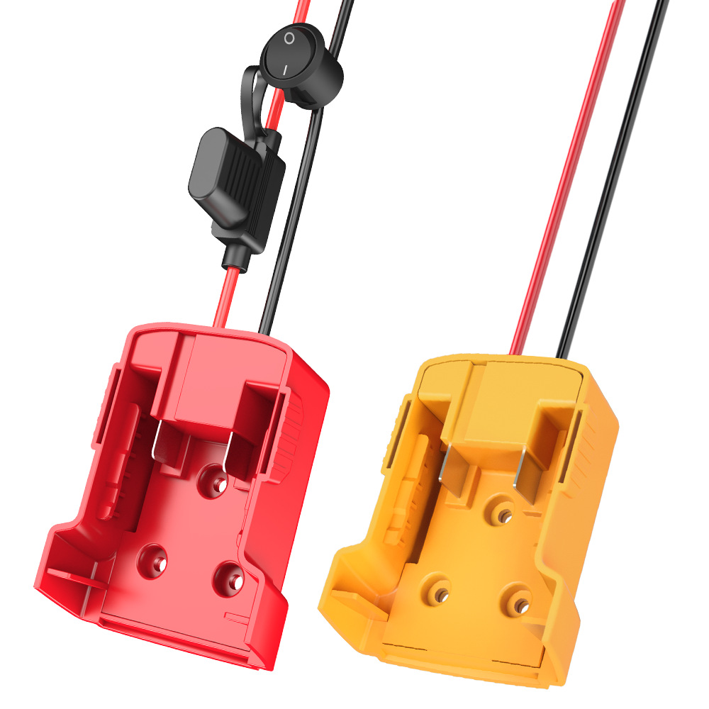 Milwaukee para batería de litio Miwage 18V DIY con adaptador de cable conector de adaptación de descarga externa