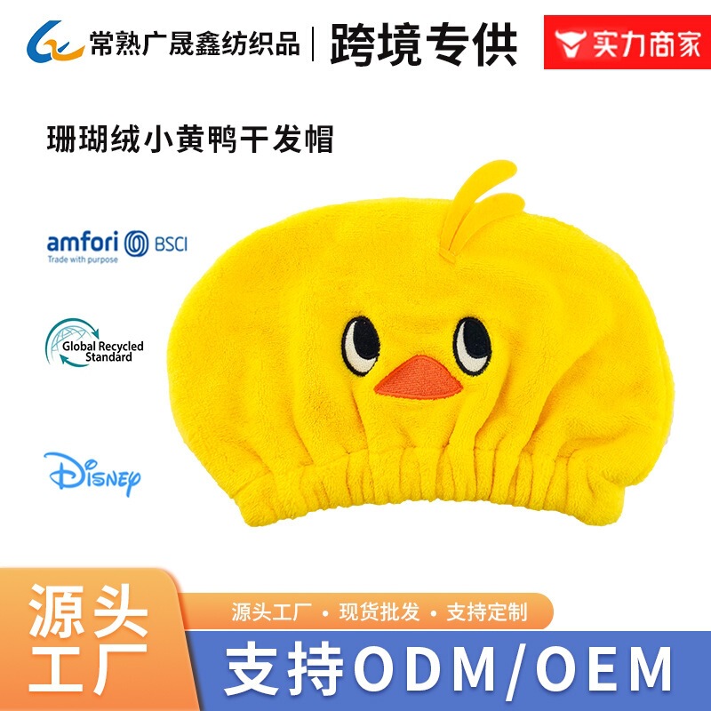 Microfiber Dry Hair Cap, Bsci Certified Absorbent Towel, Coral Fleece, Portable Hair Care, Quick-Drying, Super Absorbent