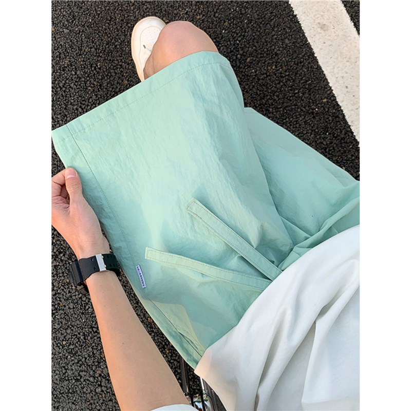 Solid Color Quick-drying Shorts Men's Summer Thin Cool Sports Casual Pants Loose Outer Wear Beach Pants