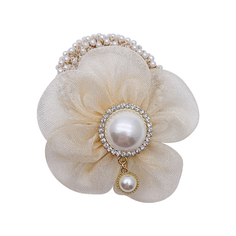 Corea del Sur Dongdaemun pequeñas flores corredores de cabello para mujeres correa de cabello para niñas correa de correa de perlas