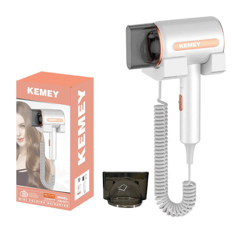 Kemei Hotel Kemei secador de pelo tipo pared secador de pelo tipo pared secador de pelo transfronterizo especial para el baño del hotel image 5