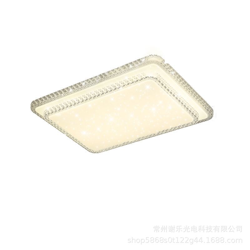 Nueva lámpara de sala de estar rectangular ultrafina moderna minimalista LED lámpara de techo dormitorio comedor acrílico lámpara inteligente