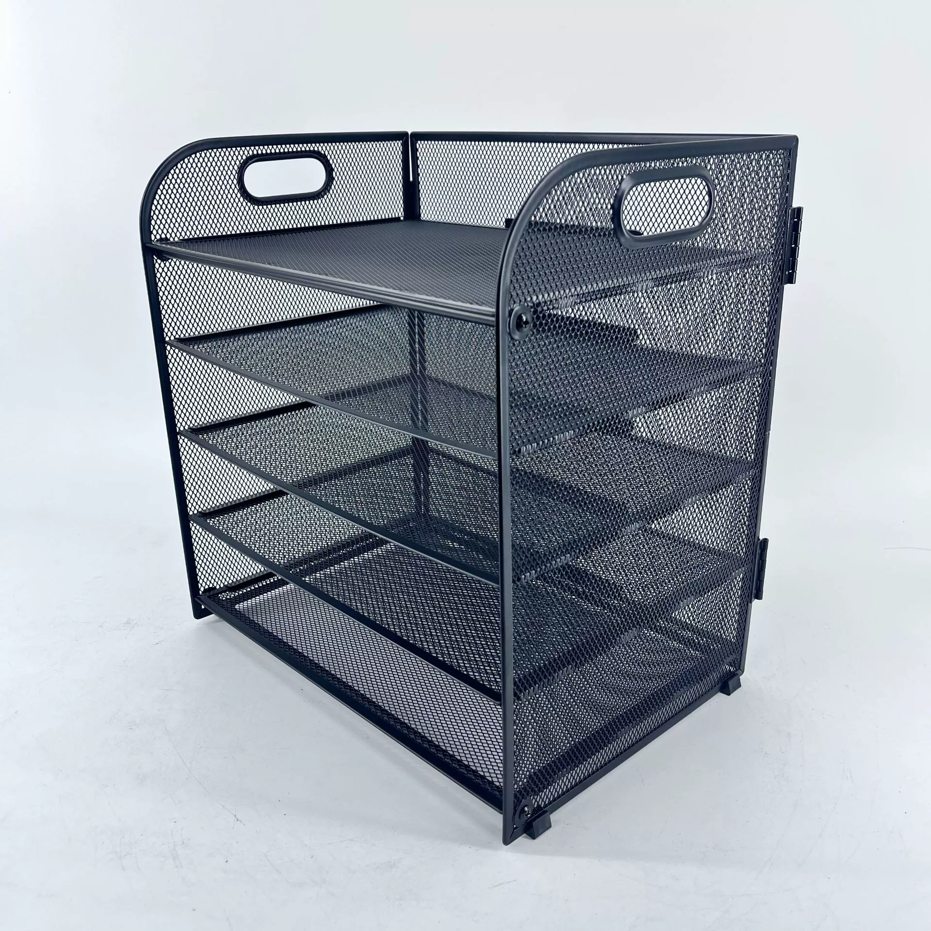 A4 File File Box для хранения железных многослойных железных сетчатых настольных каркасов металлические пять слоев с выдвижным ящиком