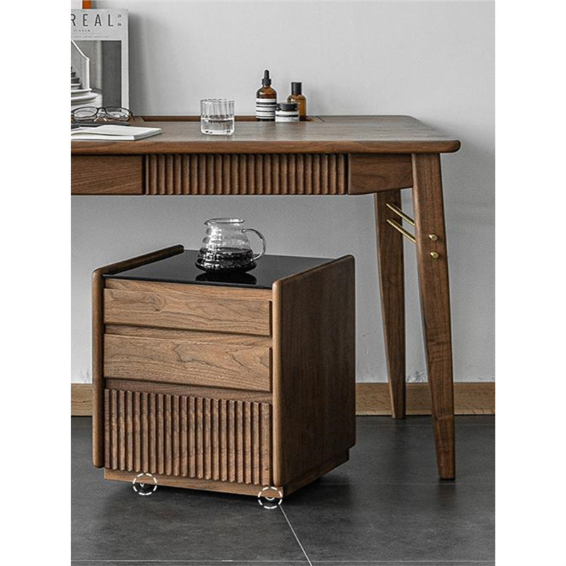 Light Luxury and Minimalist North American Style Desk, Black Walnut Wood, All Solid Wood, Home Office Computer Desk, Designer Workstation Light Luxury and Minimalist North American Style Desk, Black Walnut Wood, All Solid Wood, Home Office Computer Desk, Designer Workstation