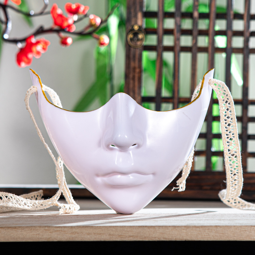 Antiguo estilo Cosplay accesorios decoración edición de colección inferior decoración de la cara máscara de belleza image 4
