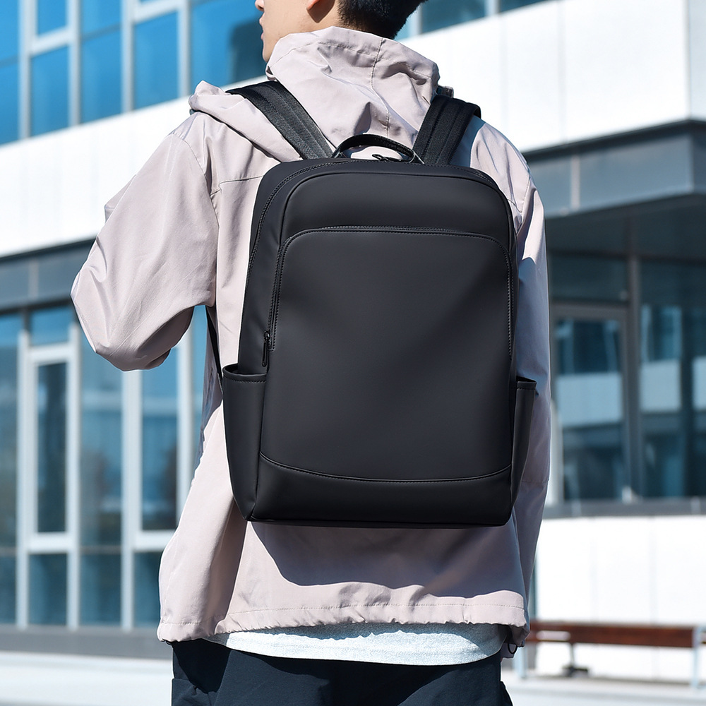 Einfacher und stylischer Herren-Laptop-Rucksack mit großem Fassungsvermögen für den urbanen Alltag, leichte Freizeit-Reisetasche, wasserdicht_voghion.com