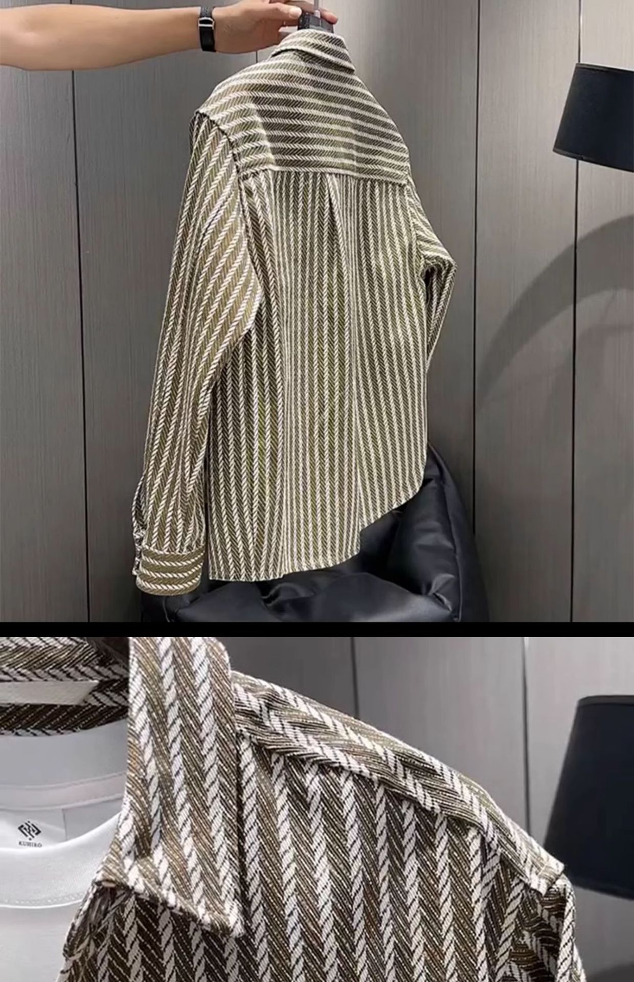 Pocket Striped Trendy Casual Jacket