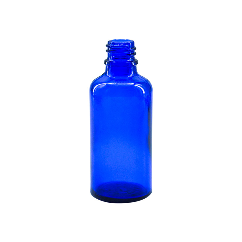 Botella vidrio azul 5 a 100ml con cuentagotas para aceites