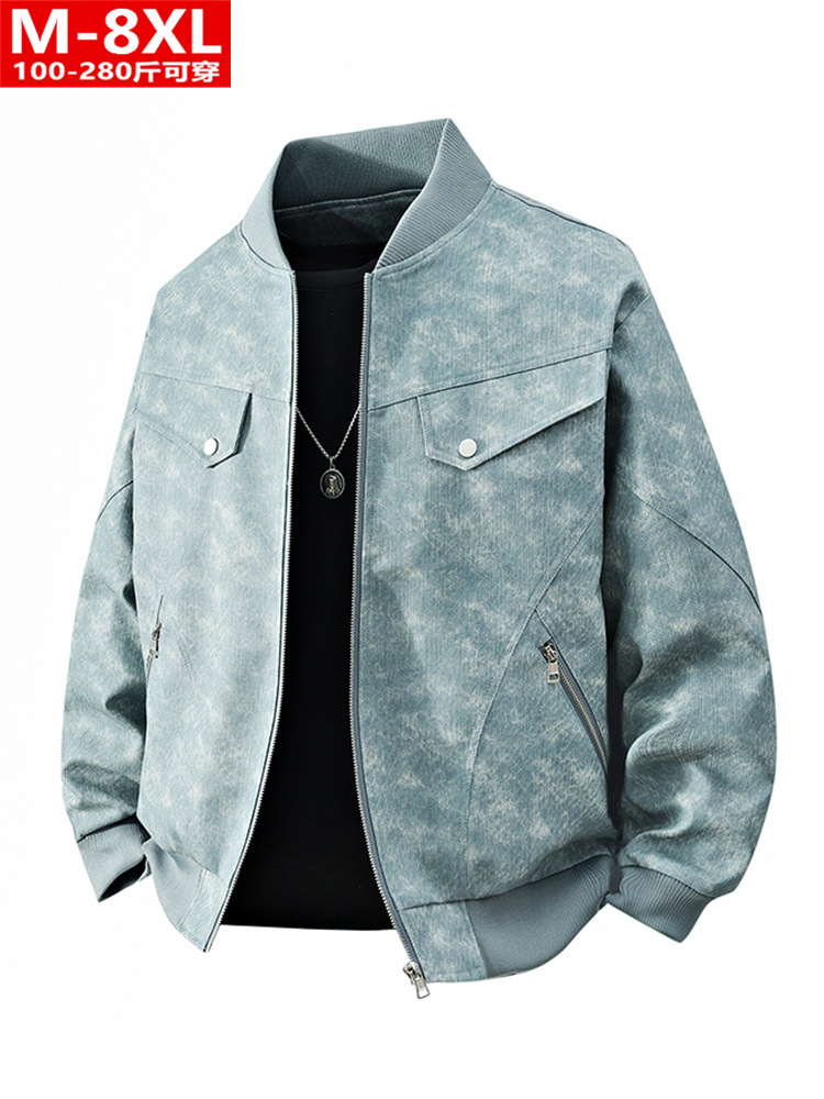Men's demi-season trend retro fashionable baseball jacket for…