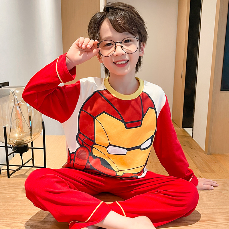 Q cotton long set 8813 Red King Kong