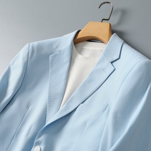 Single Suit Top 2025 Spring New Men's Casual Suit Jacket Slim Single Suit Top Dress Men's Suit
