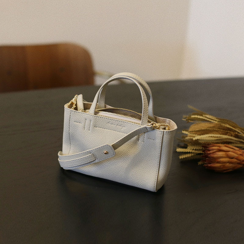 Mini Tragetasche Aus Echtleder Für Damen, Elegante Handtasche_voghion.com