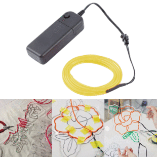 2.3 Cold Light neon light DIY glow light Wholesale Halloween glowing mask toy 2 m battery box set