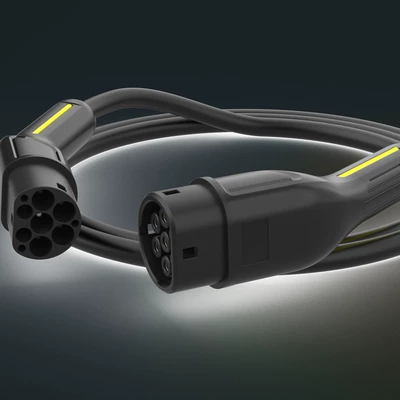 European Standard Double-Head Charging Gun Elektrikli avtomobil şarj cihazları