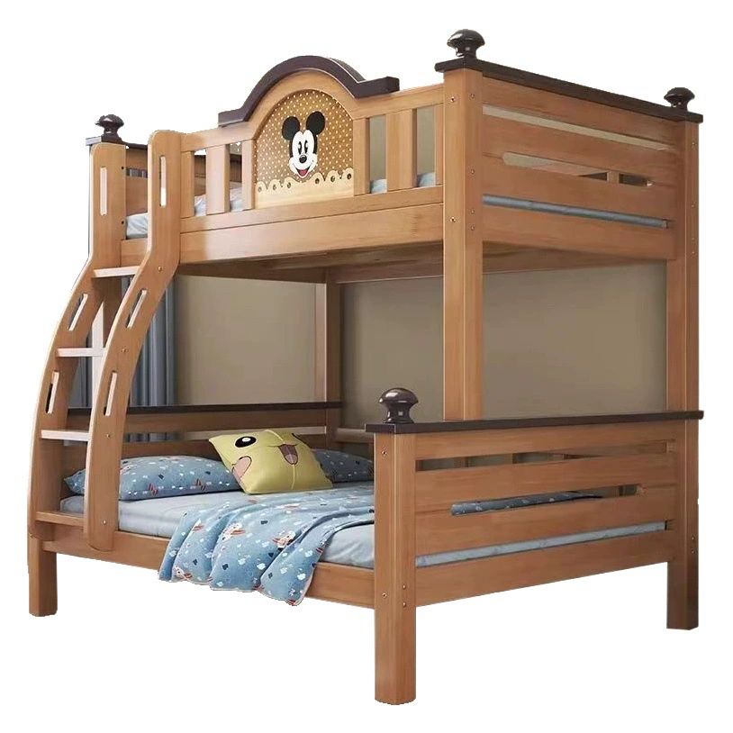 Вся Верхняя и нижняя кровать из массива дерева высокая и низкая кровать для матери и ребенка бревенчатая детская кровать двухслойная многофункциональная небольшая квартира для подростков двуспальная