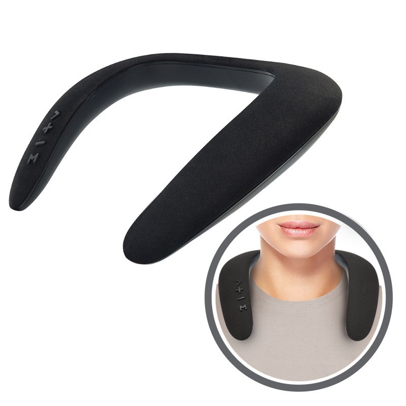 Nuevo tipo de altavoz de cuello en forma de U estéreo de alta calidad inalámbrica colgante de cuello móvil portátil USB Bluetooth sonido