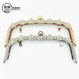 In Stock 22cm Arched Monshand Head Plum Blossom Inlaid with Diamond Mouth Gold Hole Screw Mouth Gold Accessories