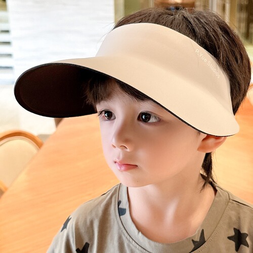 Children's sun hat, seamless baseball cap, large brim summer sunshade hat, girl's UV protection sun hat