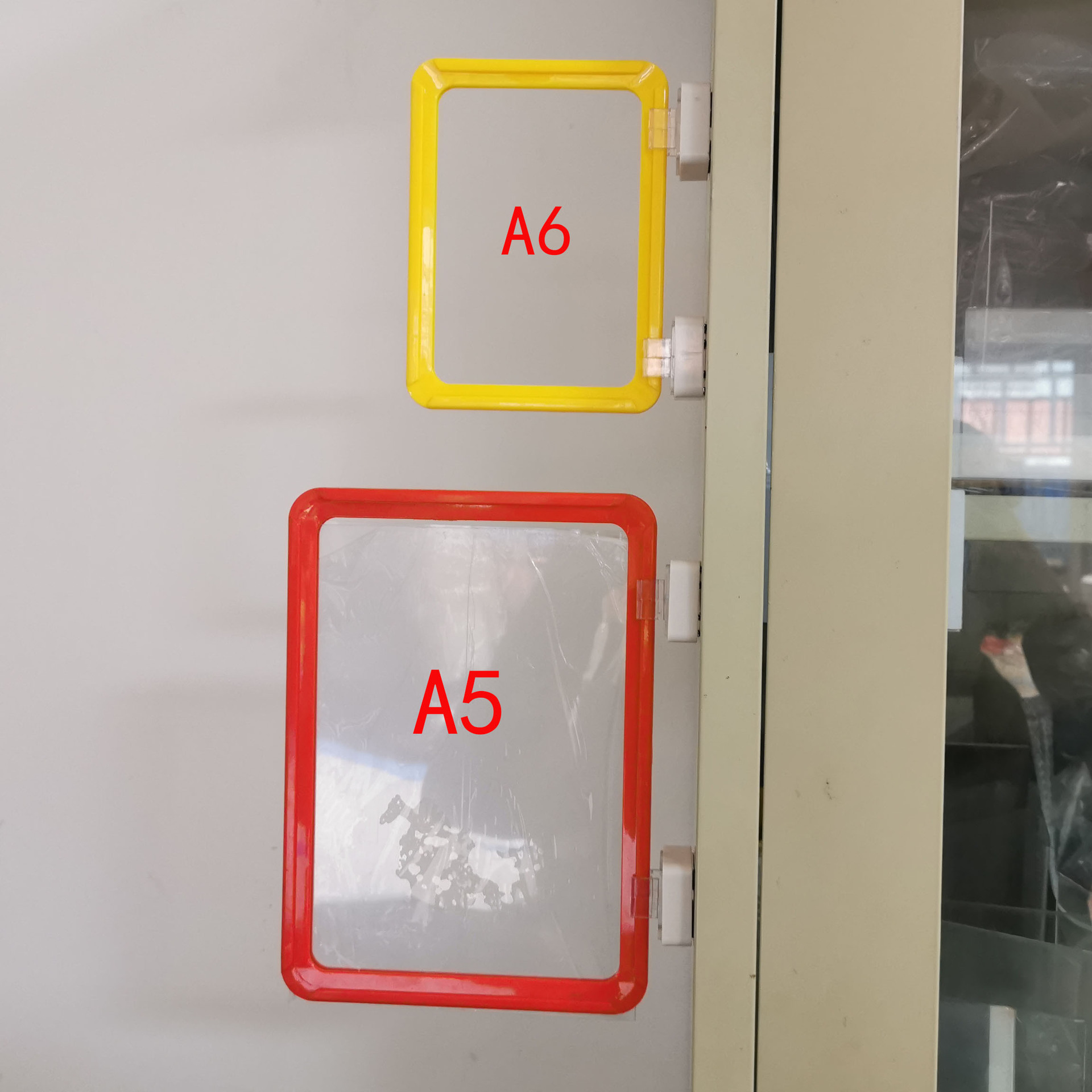 Manufacturer warehouse sign magnetic abs frame shelf classification prompt sign A6 plastic brand material label classification sign