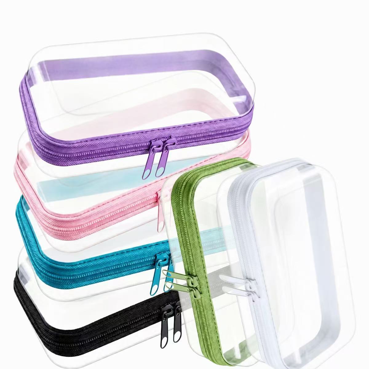 2026 Amazon Cross-Border Travel Home Zipper Storage Box for Clothes and Cosmetics Desktop Hard Bag Cleaning Storage Bag