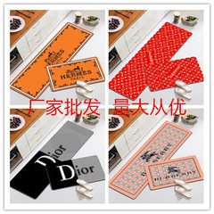 Direct Manufacturer Sales Trend Brand Kitchen Mat Net Pop Luxury Rugs Water Absorbent Oil Absorbent Anti-Slip Foot Mat Kitchen Long Strip Set