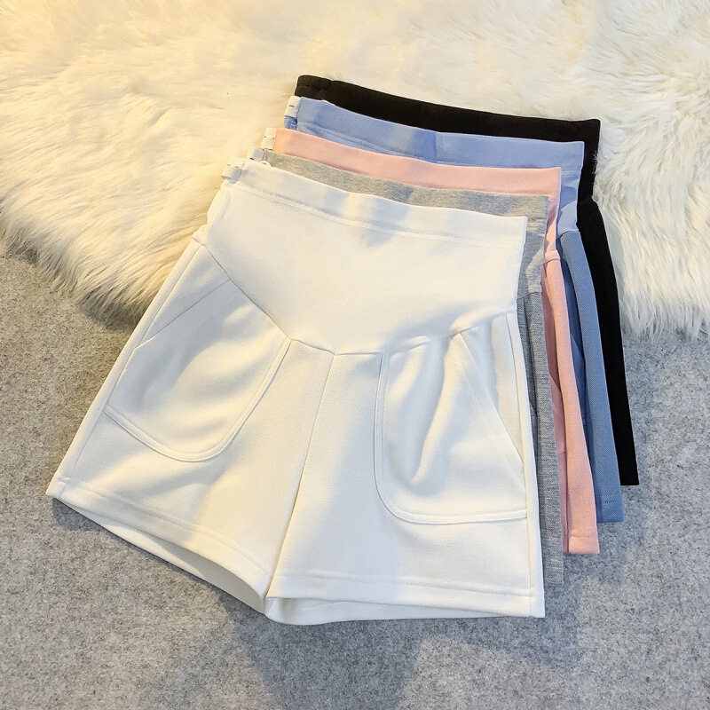 Maternity Summer Casual Sports Shorts for Women, Loose Home Sleep Shorts, Running High-Waisted Hot Pants, Fashionable Outerwear with Belly Support