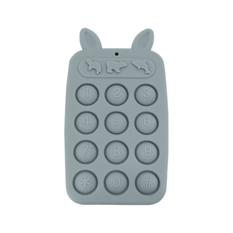 Dientes de dibujos animados móviles mordedura música de ejercicio de dedos roer botones de molienda varilla de dientes para niños juguetes de prensa