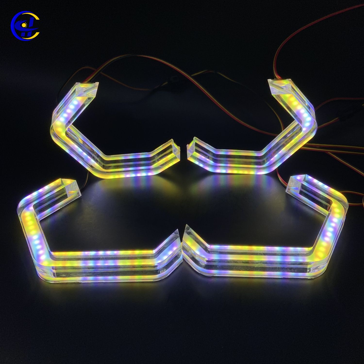 Streamer Rgbw Aperture Daytime Running Light Crystal Angel Eye Suitable for Bm.W M3 M4 E90 E92 F3