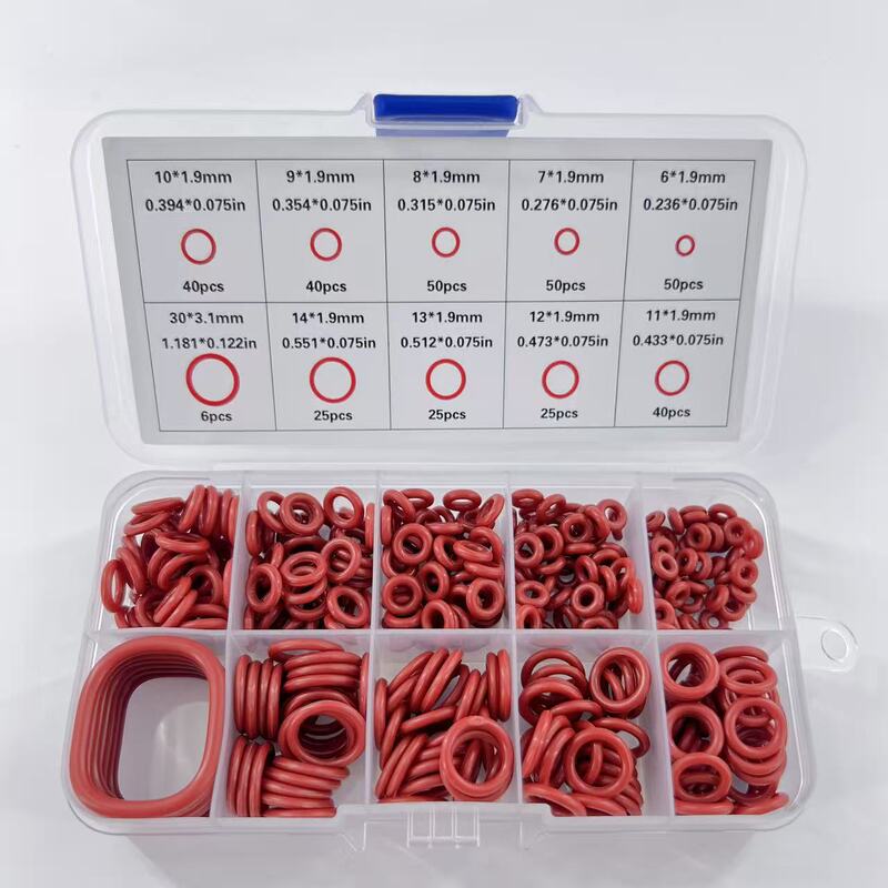 351/370/390Pcs Silicone O-Ring Set, Oil-Resistant, High-Temperature Corrosion-Resistant, Automotive Repair Pipe Seals 351/370/390Pcs Silicone O-Ring Set, Oil-Resistant, High-Temperature Corrosion-Resistant, Automotive Repair Pipe Seals