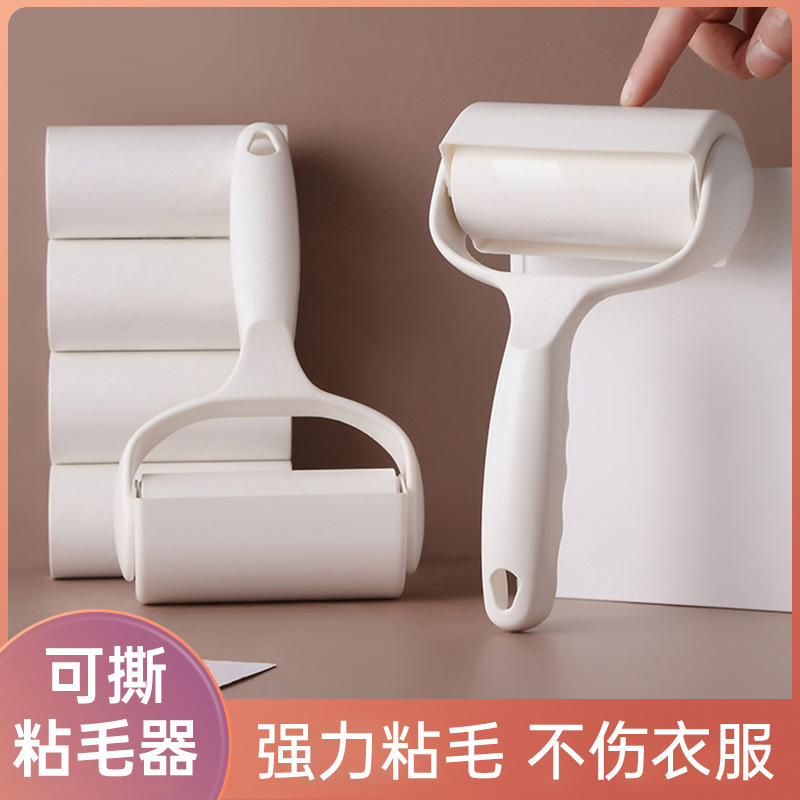 Lint Roller with Tear-Off Paper Rolls, Sticky Paper Roller, Tear-Off Paper, Sticky Paper, Replacement Paper Rolls, Lint Remover, Hair Remover