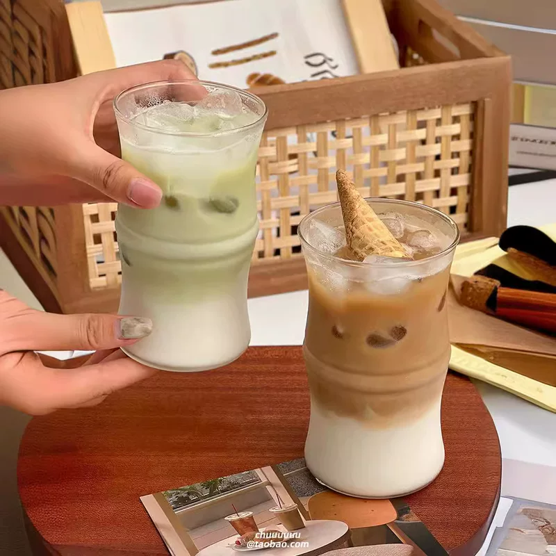 Creative bamboo coffee glass, American style