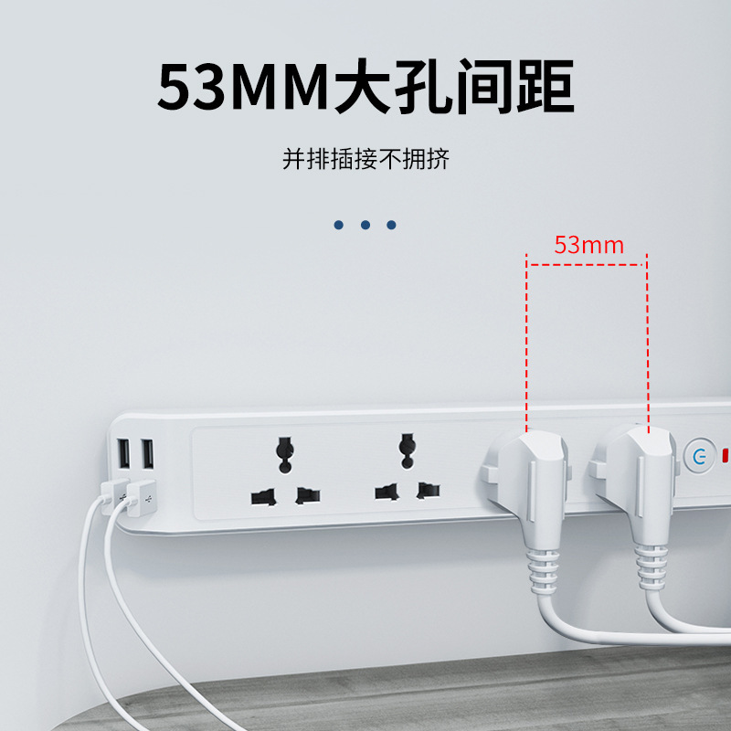 8 en 1 enchufe de gauge británico a toma de corriente universal de cuatro enchufes de escritorio para Indonesia Qatar Hong Kong