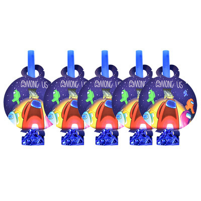 Espacio Hombre Lobo matar ammongus partido decoración suministros juego fiesta de cumpleaños de los niños vajilla traje Placa de papel de fábrica