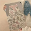 [Rotating Book] Gray Pink Flowers (Gray Shell)