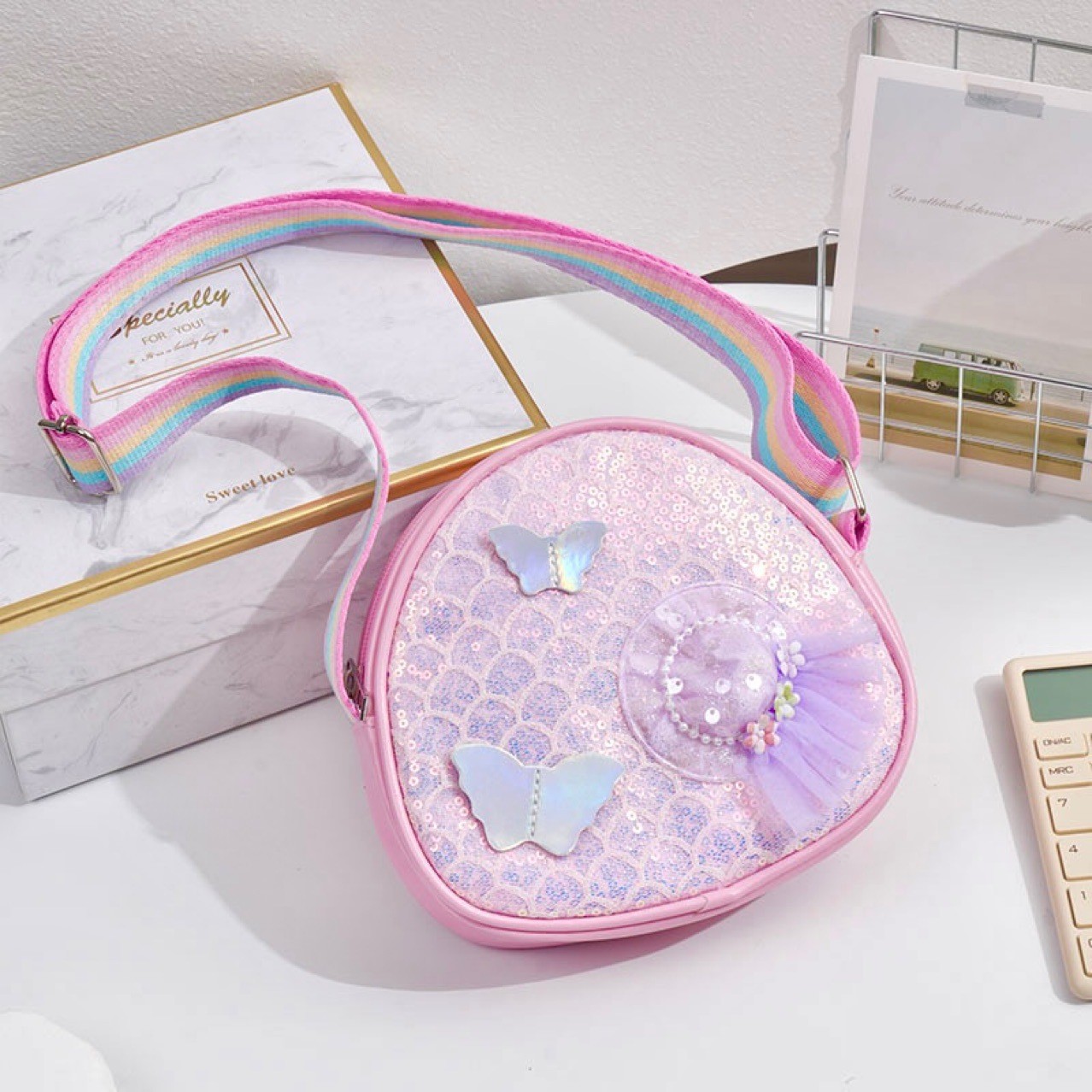 Bolsas de hombro para niños de arco lindas bolsas de moda casuales para niños bolsas escolares de jardín de infantes artículos de moda para niños