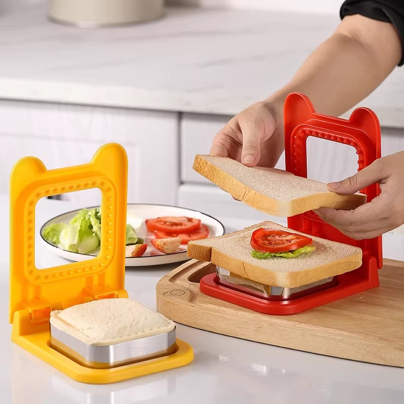 Stainless Steel Bread Cutter DIY Pocket Sandwich Cutter Cartoon Sandwich Bread Toast Mold Baking Tool